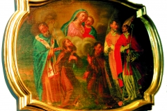 Vindoli, Chiesa San Giovanni Battista, Venanzio Bisini, olio su tela, XVIII sec.